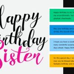 Wonderful Happy Birthday Messages for a Sister 2 Happy Birthday messages for a Sister
