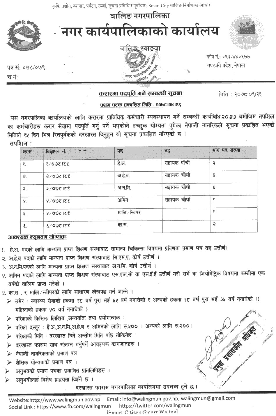Apply Nepal Health Jobs ( HA, AHW, ANM) and Non Health Jobs in Gandaki Province [Nepal Government Jobs]