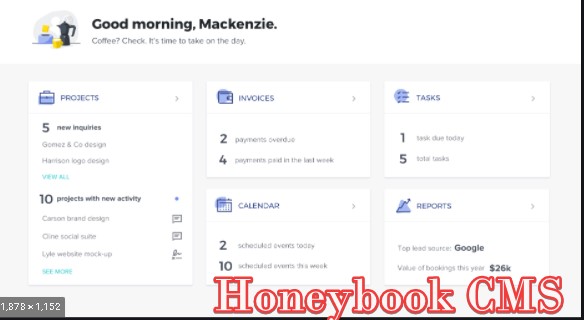 Honeybook CMS ( Client Management Software)
