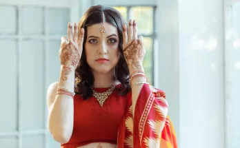 indian bride with makeup
