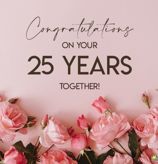 25th anniversary is an important year