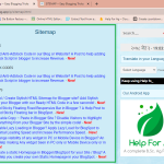 adding sitemap in blogger blog easily with simple codes