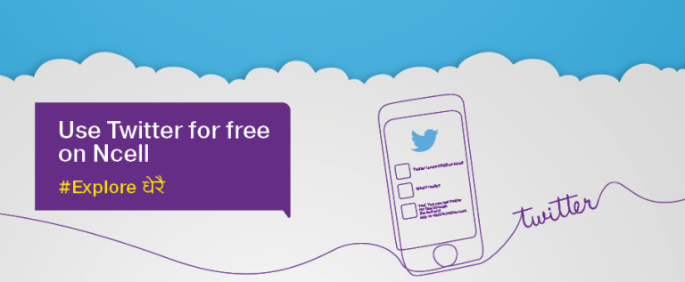 how to use free twitter for ncell in nepal