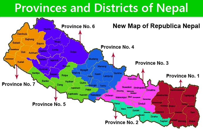 Proviences and Districts in Nepal