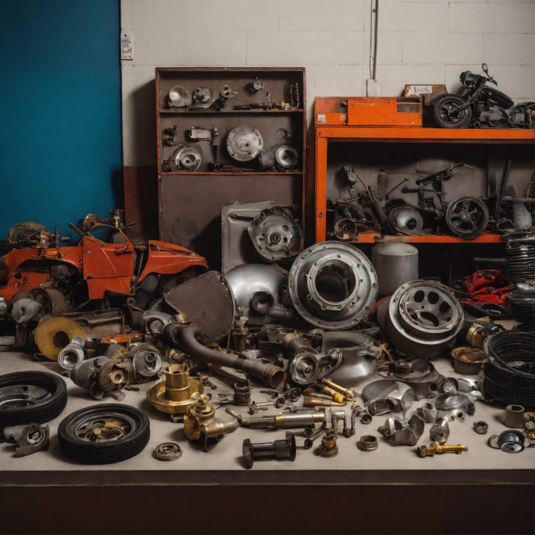 A photo of a variety of automotive parts. The part (2)