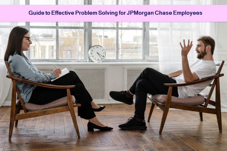 Problem Solving for JPMorgan Chase Employees