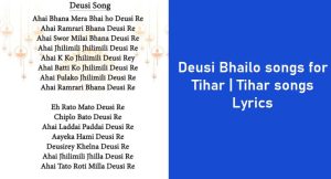 Deusi Bhailo songs