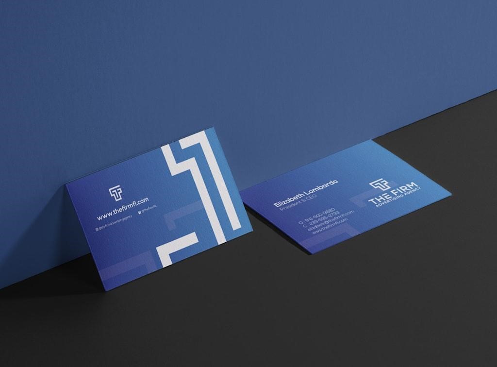 business card logo