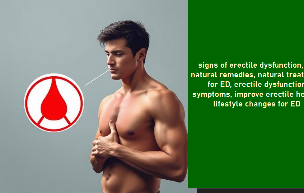 erectile dysfunction signs natural remedies