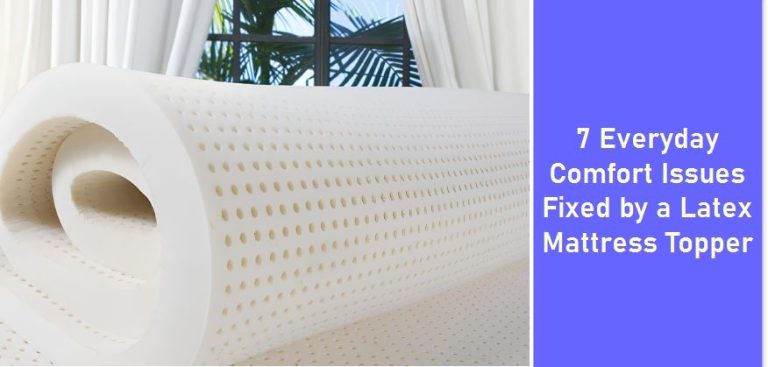 latex mattress topper solves sleep comfort issues diagram