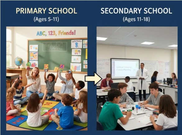 Understanding Curriculum Differences in Primary and Secondary Education