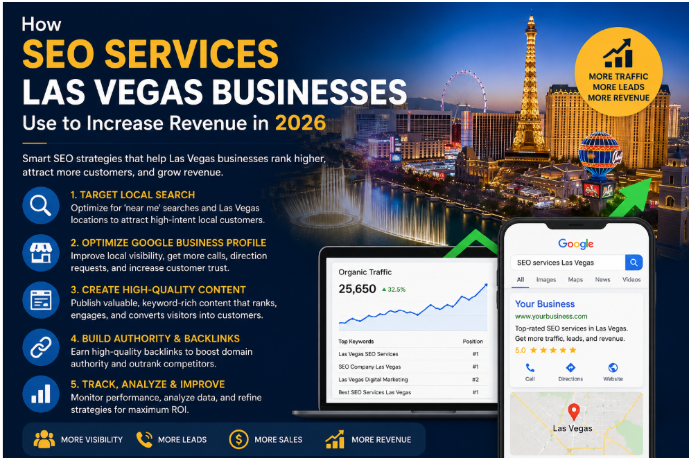 How SEO Services Las Vegas Businesses Use to Increase Revenue in 2026