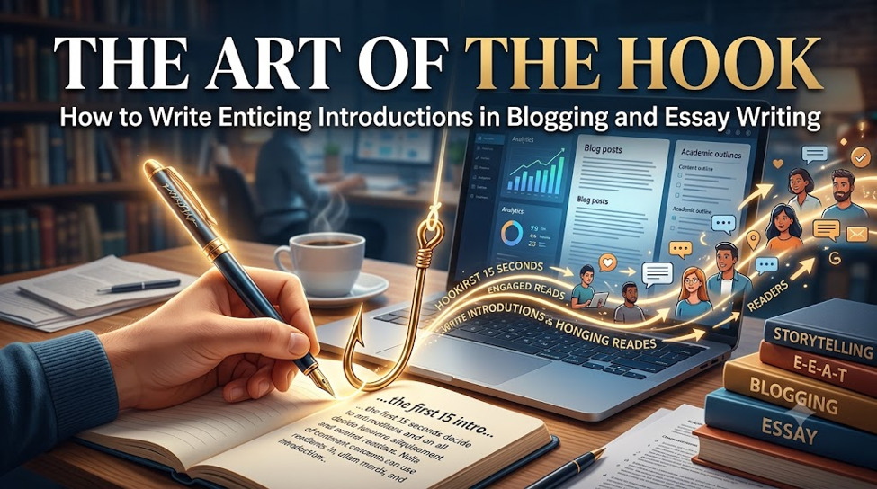 The Art of the Hook: How to Write Enticing Introductions in Blogging and Essay Writing