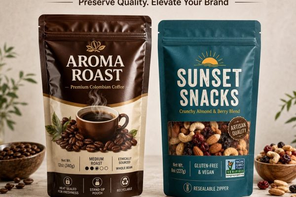Premium Custom Mylar Food Bags for Brand Packaging 