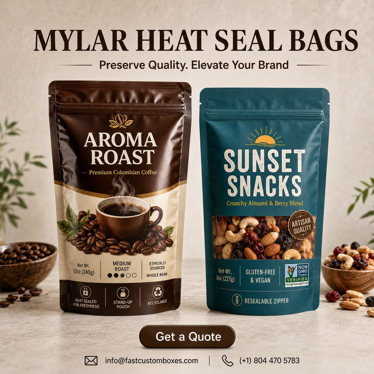 Custom Mylar Food Bags